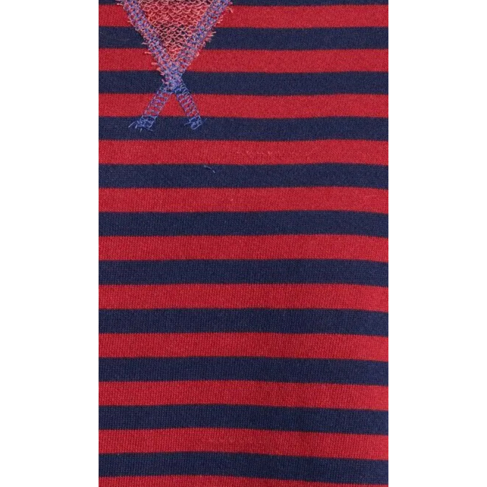 NEW FREE PEOPLE NAUTICAL COMBO CLASSIC STRIPED OVERSIZED CREWNECK SWEATSHIRT L - Picture 7 of 9